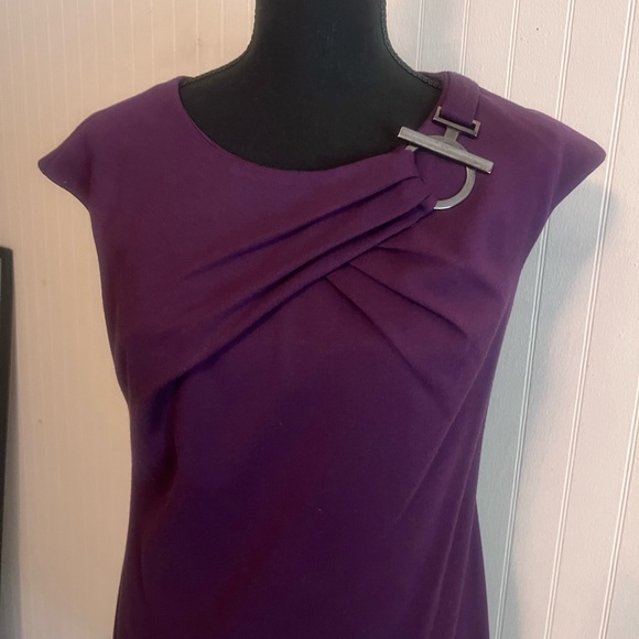 Adrianna Papell dress size 6. Collar to hem 32.5 sleeveless - Picture 2 of 5